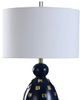 Stylecraft Happy Navy/Gold/White Table Lamp-1