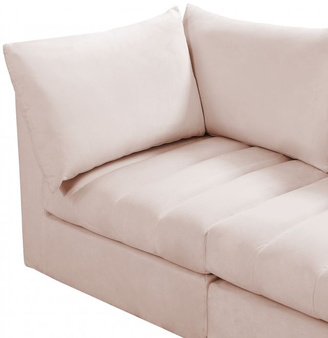 Meridian Furniture Jacob 5-Piece Pink Velvet Modular Sectional Set-2