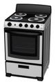 GE 24" Stainless Steel Slide In Electric Range-2