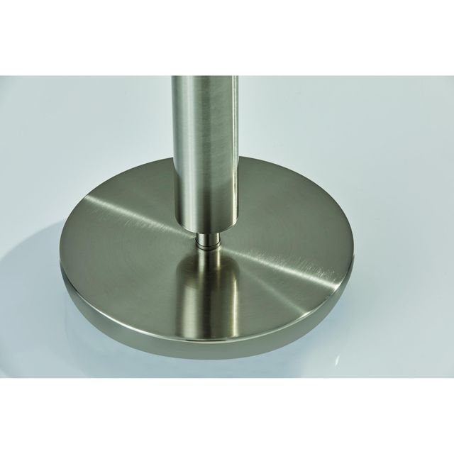 Adesso® Hollywood Brushed Steel Floor Lamp-1