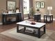 Furniture of America® Mcgill White End Table with Antique Black Base-1