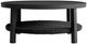 Armen Living Cayman Black Aluminum/Wicker Outdoor Coffee Table-1