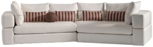 Michael Amini® Amora 2-Piece Oatmeal Sectional Sofa-2