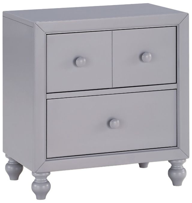 Homelegance® Wellsummer Gray Nightstand-0