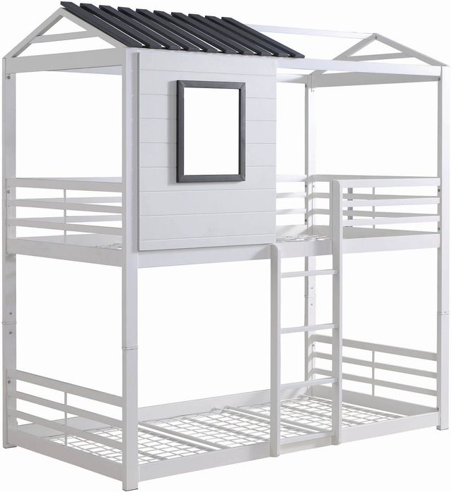 Coaster® Belton Light Grey Twin/Twin Bunk Bed-0