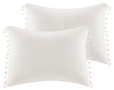 Olliix by Madison Park Lillian Ivory Twin Cotton Comforter Set-1