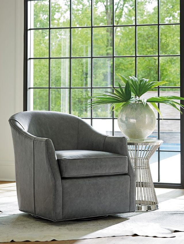 Lexington Home Customizable Ariana Escala Leather Swivel Chair-1