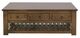 International Furniture Direct Parota III Barrel Brown Cocktail Table-1