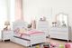 Furniture of America® Olivia White Full Platform Youth Bed-1