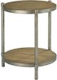 Hammary® Astor Burnished Mid Brown Accent Table with Gray Frame-0