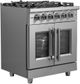 FORNO® Massimo 30" Stainless Steel Pro Style Dual Fuel Range-3
