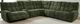 Furniture of America® Southwold 6-Piece Jade Green Power Reclining Sectional-1