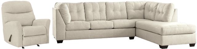 Benchcraft® Falkirk 3-Piece Parchment Living Room Set-0