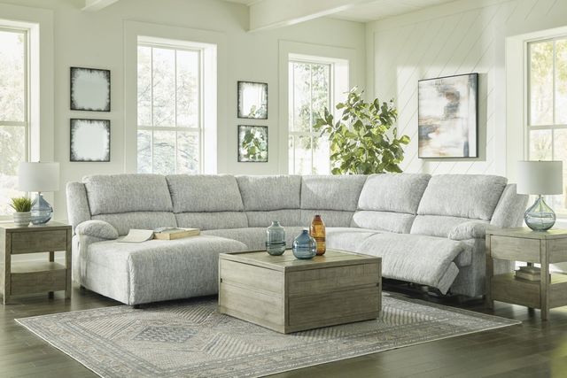 Signature Design by Ashley® McClelland 5-Piece Gray Power Reclining Left-Arm Facing Sectional and Chaise-2