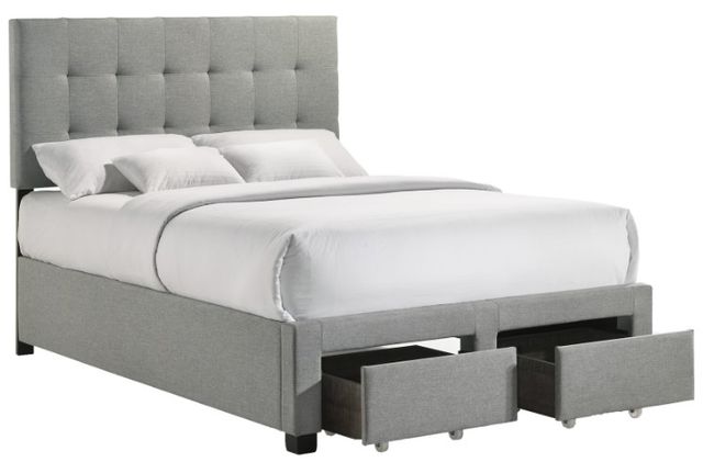 Intercon Kaycee Smoke Youth Full Storage Panel Bed-0