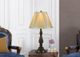 Cal® Lighting & Accessories Kerry Dark Bronze/Off-White Table Lamp-2