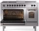 Ilve® Nostalgie II Series 48" Stainless Steel Pro Style Dual Fuel Range-2