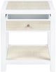 Crestview Collection Sandy Shores Cream End Table with Frame-3