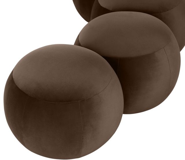 Meridian Furniture Apollo Brown 75" Velvet Upholstered Bench-4