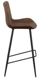 Fairfield® Nadia Brown/Matte Black Bar Stool-2