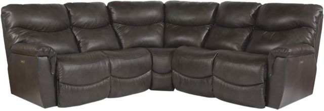 La-Z-Boy® James Charcoal Reclining Sectional with Custom Layout Options-0