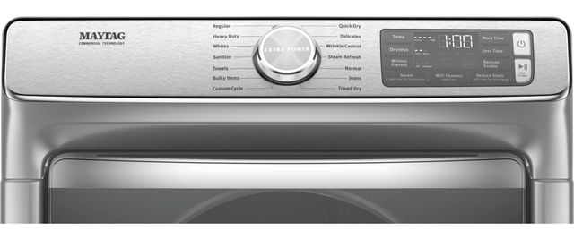 Maytag® 7.3 Cu. Ft. Metallic Slate Front Load Electric Dryer-2