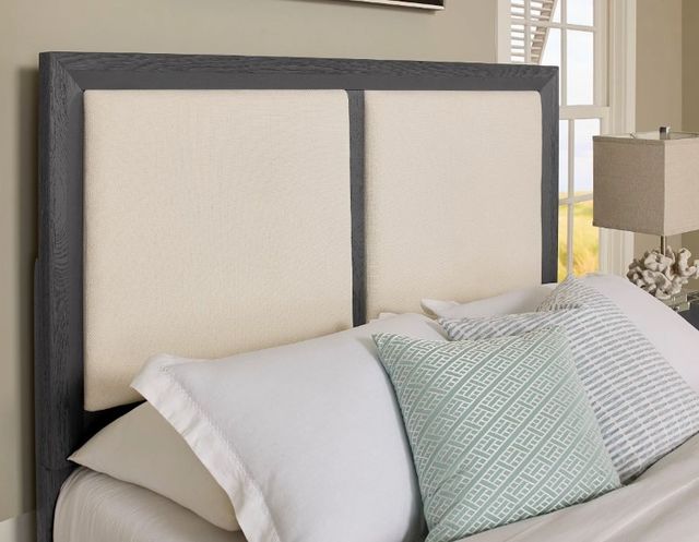 Artisan & Post by Vaughan-Bassett Graphite/Pebble Queen Upholstered Bed-2
