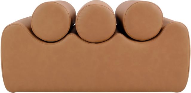 Meridian Furniture Rumble Cognac Upholstered Bench-1