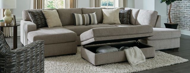 American Wholesale Furniture Brianna Pewter Storage Ottoman-1