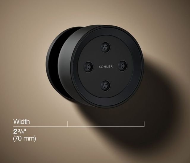 KOHLER® Statement® Matte Black 2.5 GPM Round Single-Function Body Spray-2