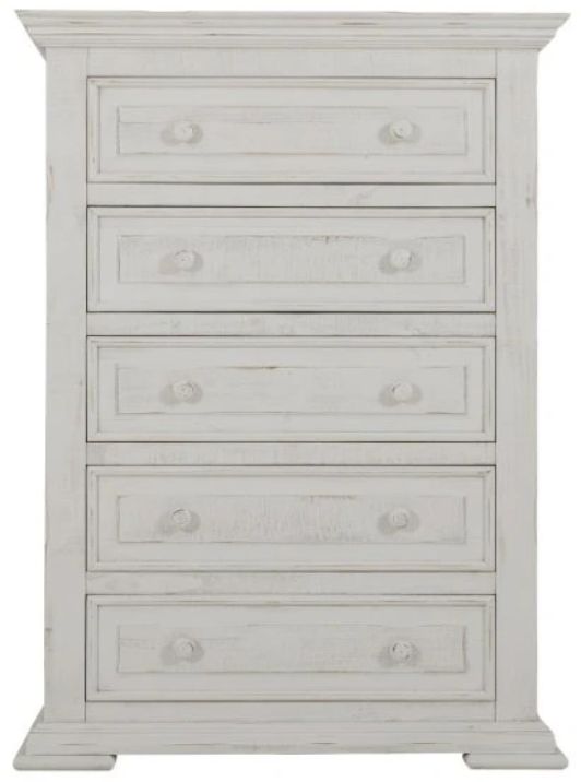 International Furniture Direct Terra Vintage White Chest-3