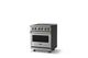 Viking® 5 Series 30" Stainless Steel Pro Style Induction Range with Brushed Brass Trim-2