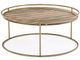 VIG Furniture Modrest Brown/Gold Coffee Table-0