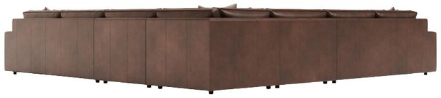 Bernhardt Nest Bernhardt Living 5-Piece Brown Leather L-Shape Facing Sectional-1
