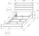 Monarch Specialties Inc. Graphite Grey Queen Panel Bed-1