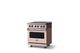 Viking® 5 Series 30" Blush Pro Style Electric Range with Polished Chrome Trim-2