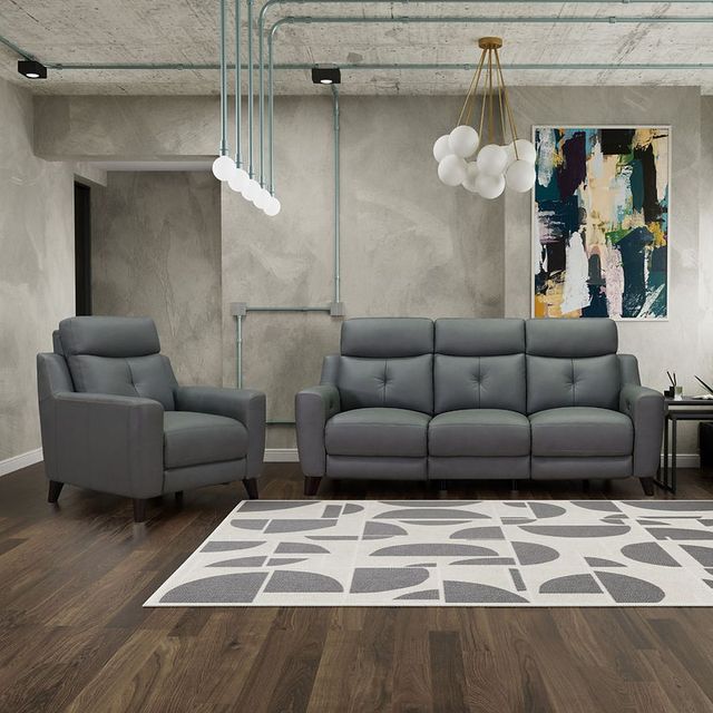 Aurora Furniture Chinook Slate Power Recliner-1