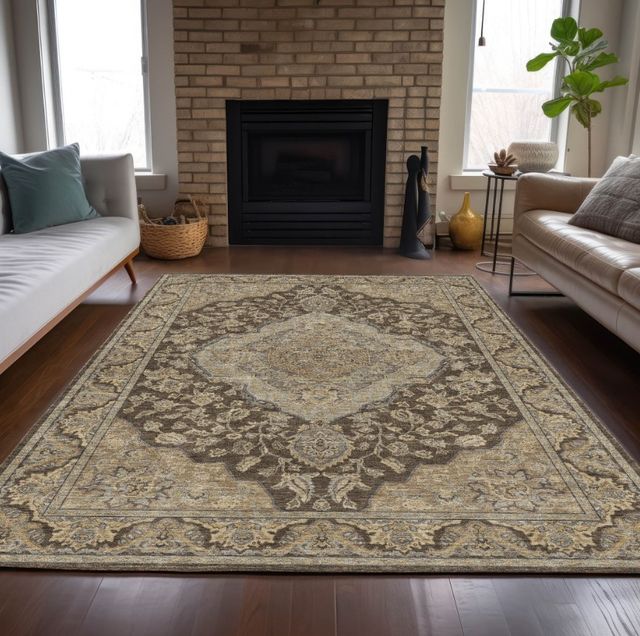 Dalyn™ Rug Company Hatay HY3 Chocolate 5'x8' Area Rug-4