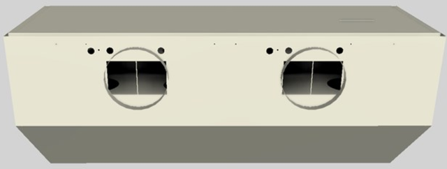 Vent-A-Hood® 54" Biscuit Wall Mounted Range Hood-2