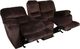 Porter International Designs Ramsey Chocolate Triple Power Reclining Loveseat-2
