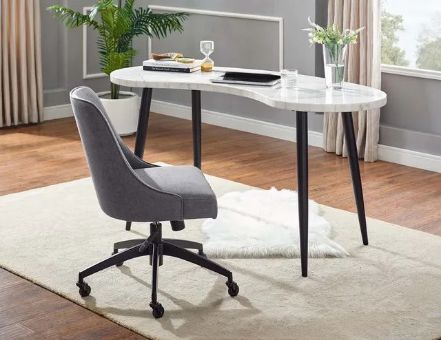 Steve Silver Co. Kinsley Gray Desk Chair-1
