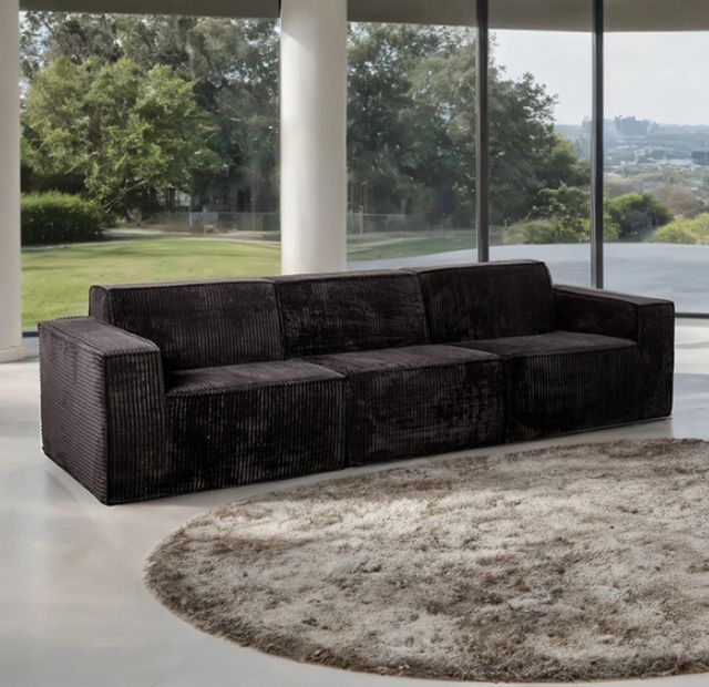 Furniture of America® Kimara Black Sofa-1