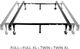 Malouf® Structures® Wheel Full/Twin Adjustable Bed Frame-1