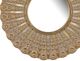 A & B Home Aubrey Gold Round Radiant Mirror-1