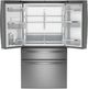 GE Profile™ 36 in. 23.2 Cu. Ft. Fingerprint Resistant Stainless Counter Depth French Door Refrigerator-3