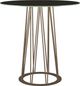 Amisco Customizable Calypso 42" Round Pub Bar Height Table with 0.5" Starstone on Glass Top-0