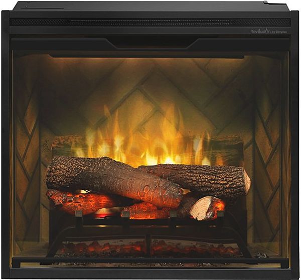 Dimplex® Revillusion® Black 30" Built-in Electric Firebox-1
