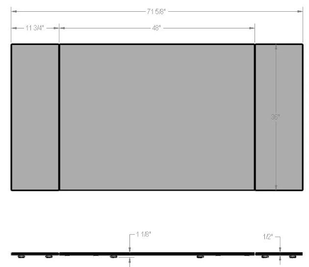 Amisco Customizable Amos 72" Rectangular Dining Table-3