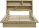 Coaster® Hendricks Light Oak Eastern King Bookcase Headboard Platform Bed-3