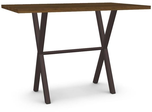 Amisco Customizable Alex Solid Birch Bar Table with 1.63" Tabletop -0